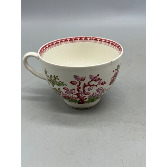 Indian tree w.r. midwinter England tea cup sauce red white  porcelain READ - Picture 3 of 5